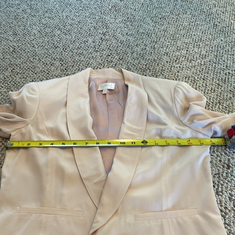 Rieley Elegant Pale Peach Women's Blazer. EUC - Picture 7 of 9
